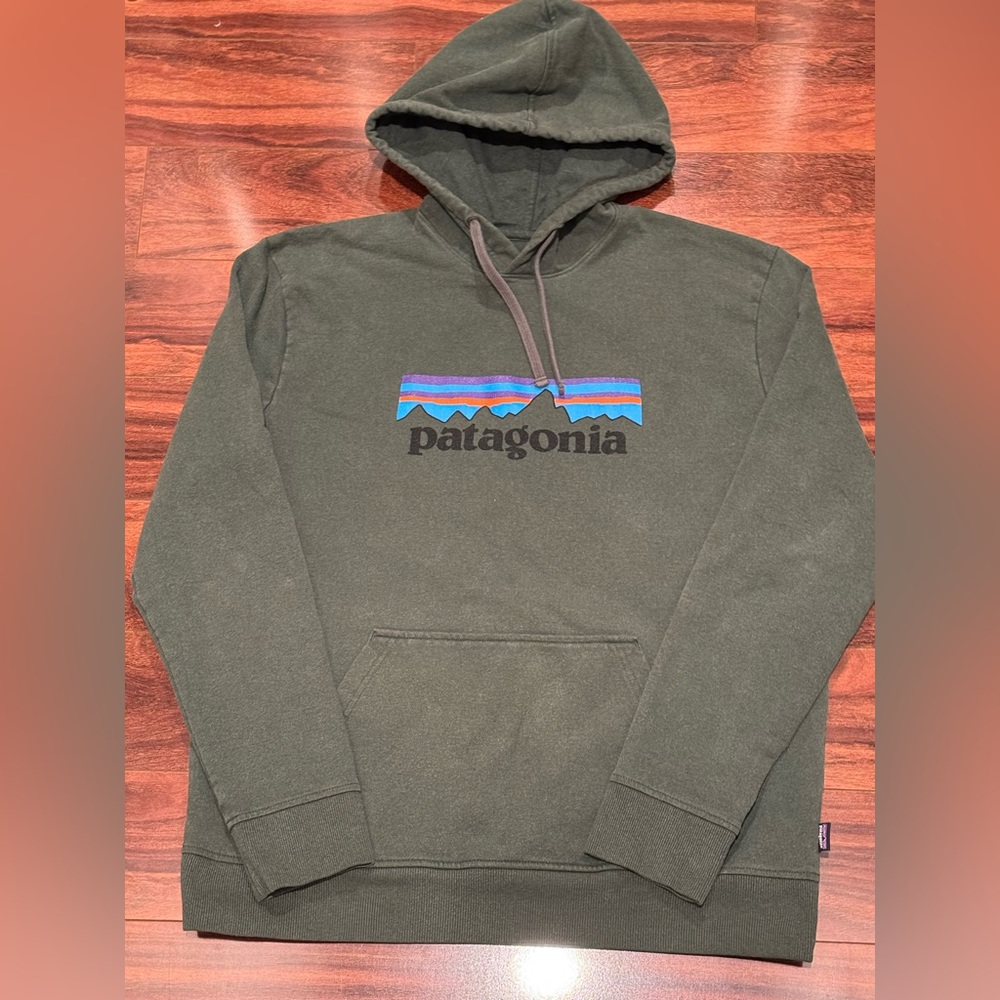 Patagonia Men's Green Hoodie Large!
